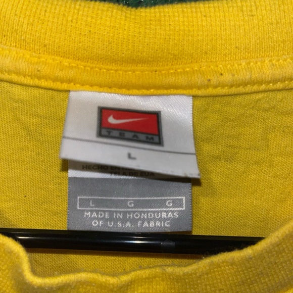 Oregon Ducks Vintage Y2K Yellow Nike Shirt L NCAA College - Picture 4 of 4